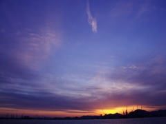 みなと神戸の夕陽１