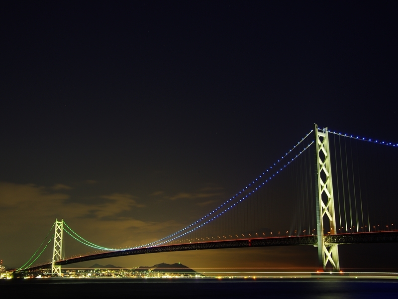明石海峡大橋（淡路から）２