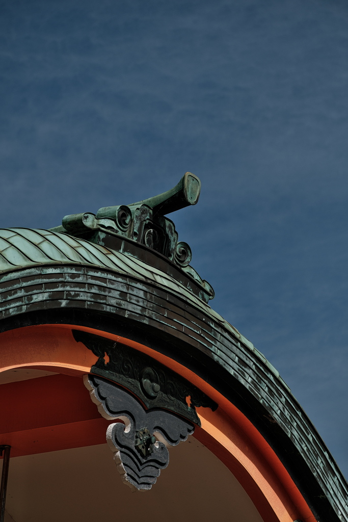 住吉神社の拝殿屋根