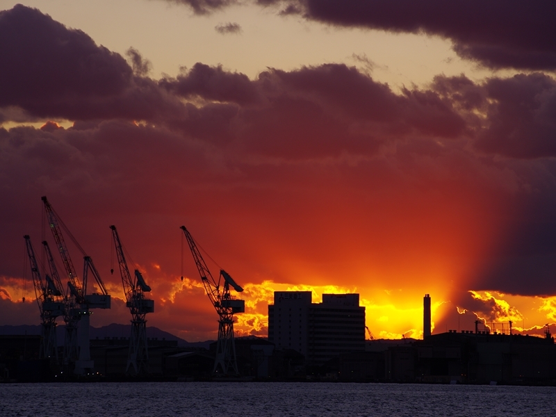 みなと神戸・今日の夕日１４