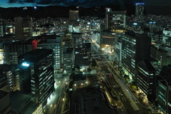 神戸市庁舎展望ロビーにて４（夜景）