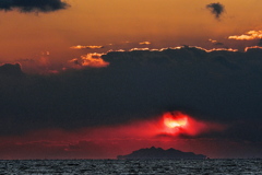 小豆島に陽が沈む２