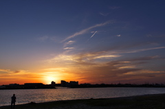 ある日（中秋）の夕景１