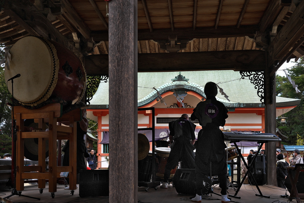 住吉神社の和太鼓奉納１