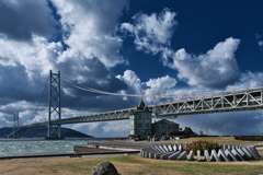 仲冬の明石海峡大橋２