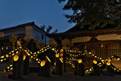 多井畑厄除八幡宮の竹あかり２