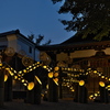 多井畑厄除八幡宮の竹あかり２