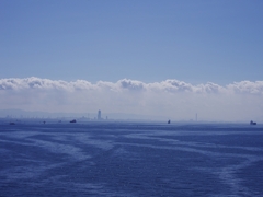 梅雨明けの空と雲そして海