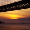 明石海峡大橋の夕景２