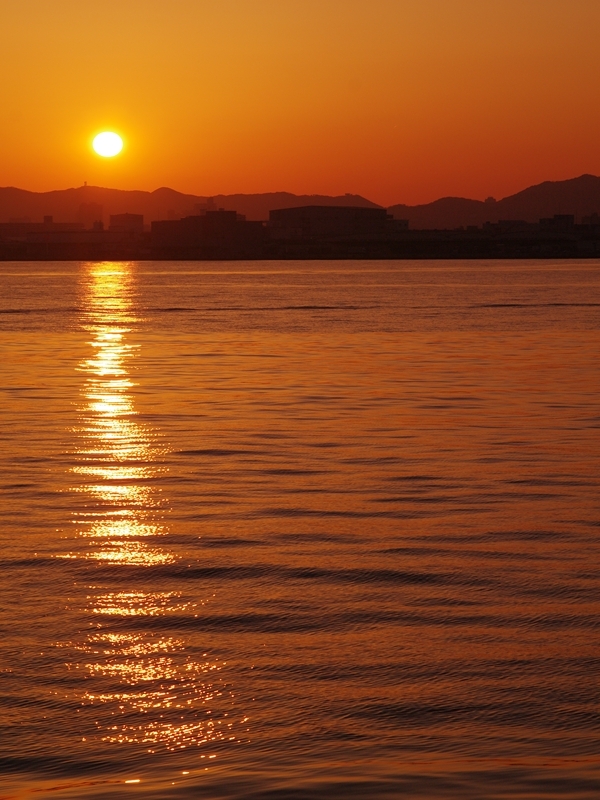 港神戸の夕日２