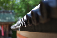 神社の瓦塀（かわらべい）