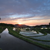 棚田の夕景（19:05）