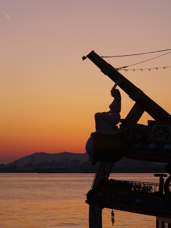 港神戸の夕日４