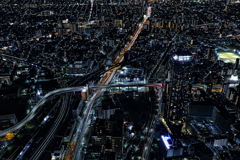 大阪のビル群５（夜景）