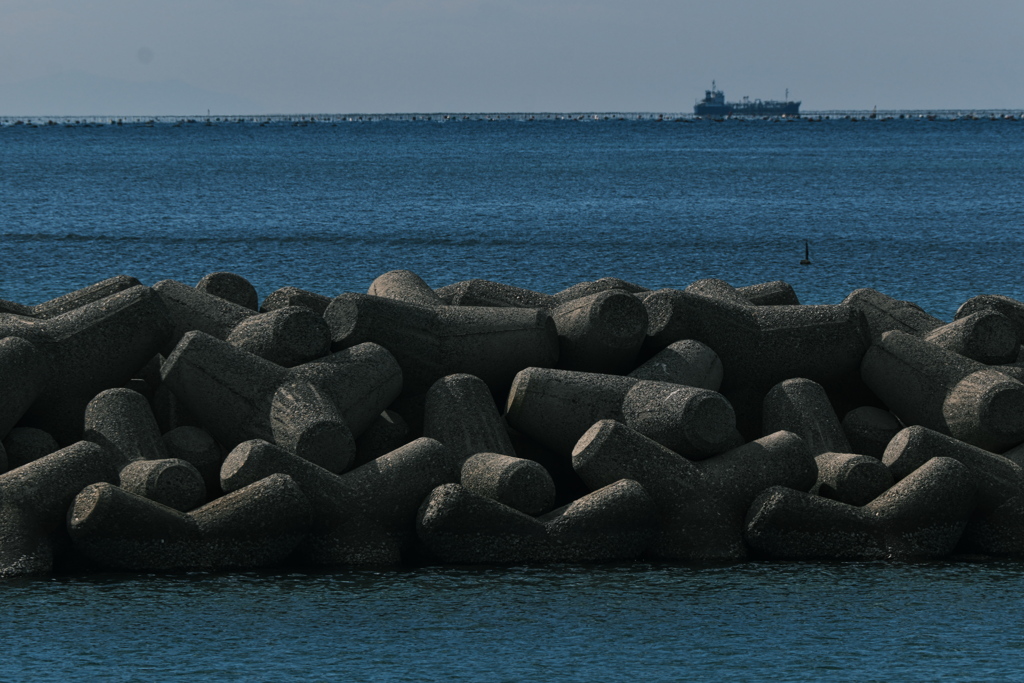 播磨灘の波消しブロック１