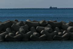 播磨灘の波消しブロック１