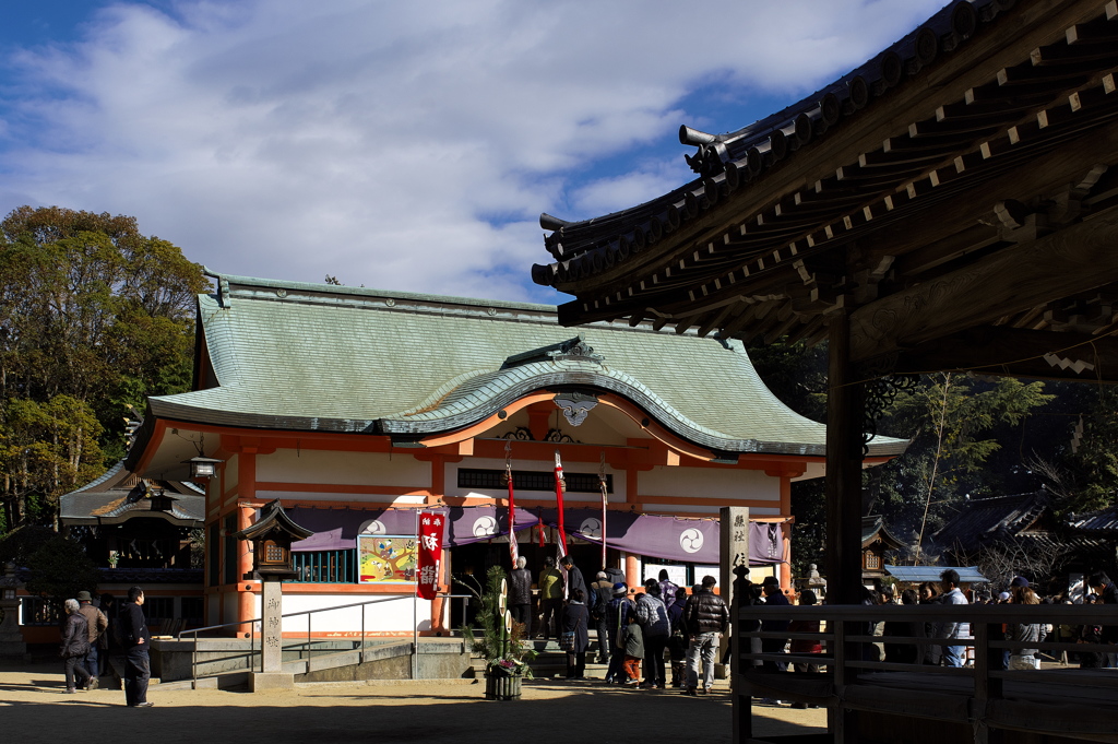２０１８初詣（魚住住吉神社拝殿）