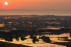 舟見山自然公園からの夕景 0504