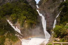 虹と称名滝とハンノキ滝