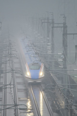 雨中走行