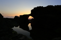 沈む夕日