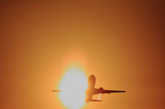 熊本空港夕日その②