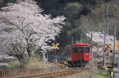 赤い彗星　　　（誰も居ない踏み切り）^^