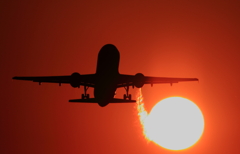 熊本空港夕日その④