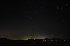 双子流れ星　　に見えますか^^