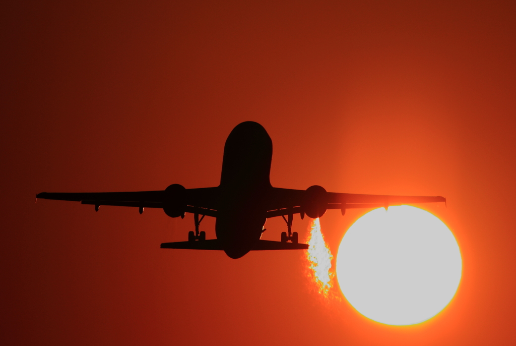 熊本空港夕日その③