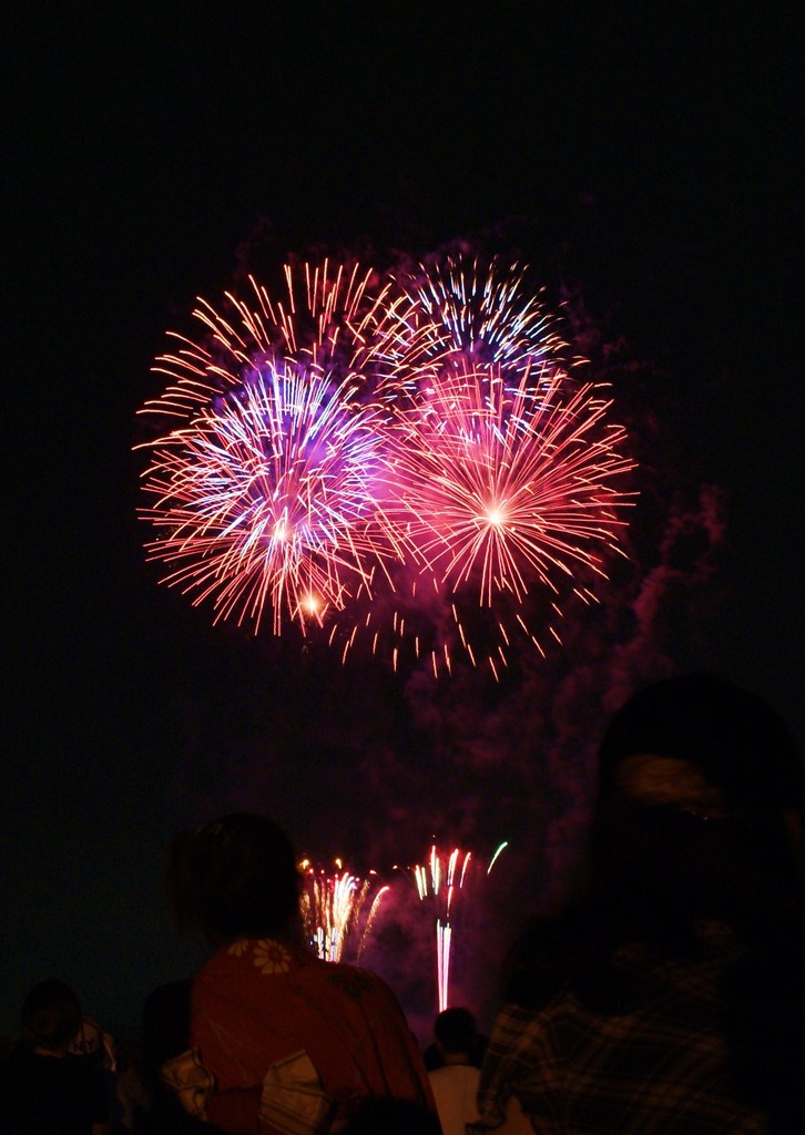 夜空を眺める