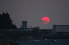 海と夕焼け