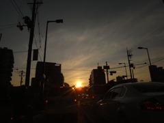 日も暮れて、我帰る。