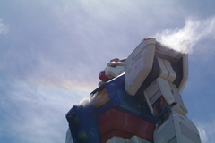 お台場ガンダム　天を仰ぐ