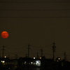 赤く染まる月夜