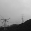 雨の中