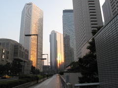 都会に朝が来た。