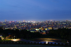 旭山公園から札幌を望む