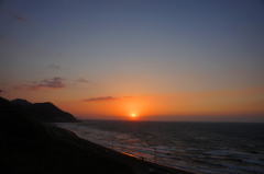 日没の海