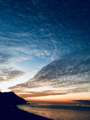 夕暮れ秋雲