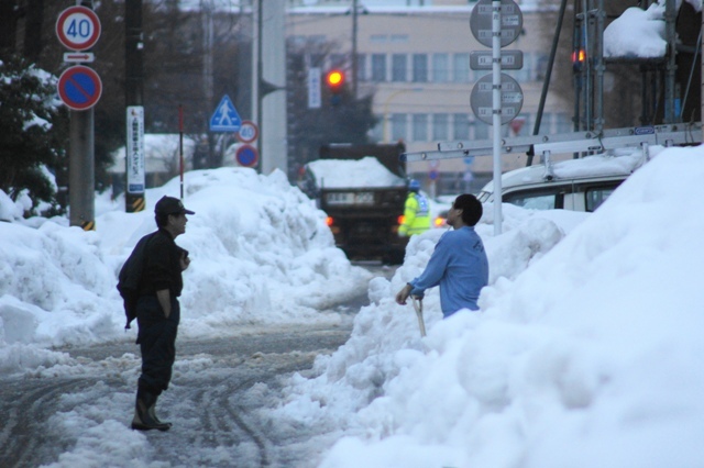 いやーー　降ったねー