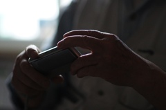 デジカメで孫を