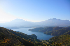 秋の野尻湖
