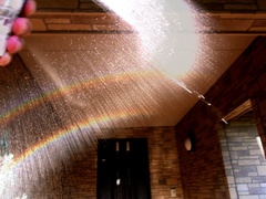 洗車でも虹２重