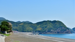 七里御浜鯉のぼり(獅子岩より)