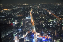 MIDLAND SQUARE　Sky Promenade展望台からの夜景