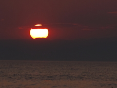 佐渡に沈む夕日