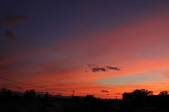 小さな町の夕暮れ