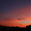 小さな町の夕暮れ