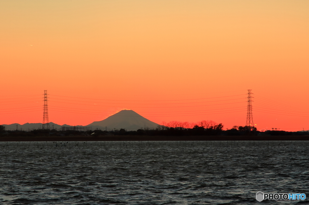 夕日に燃える！